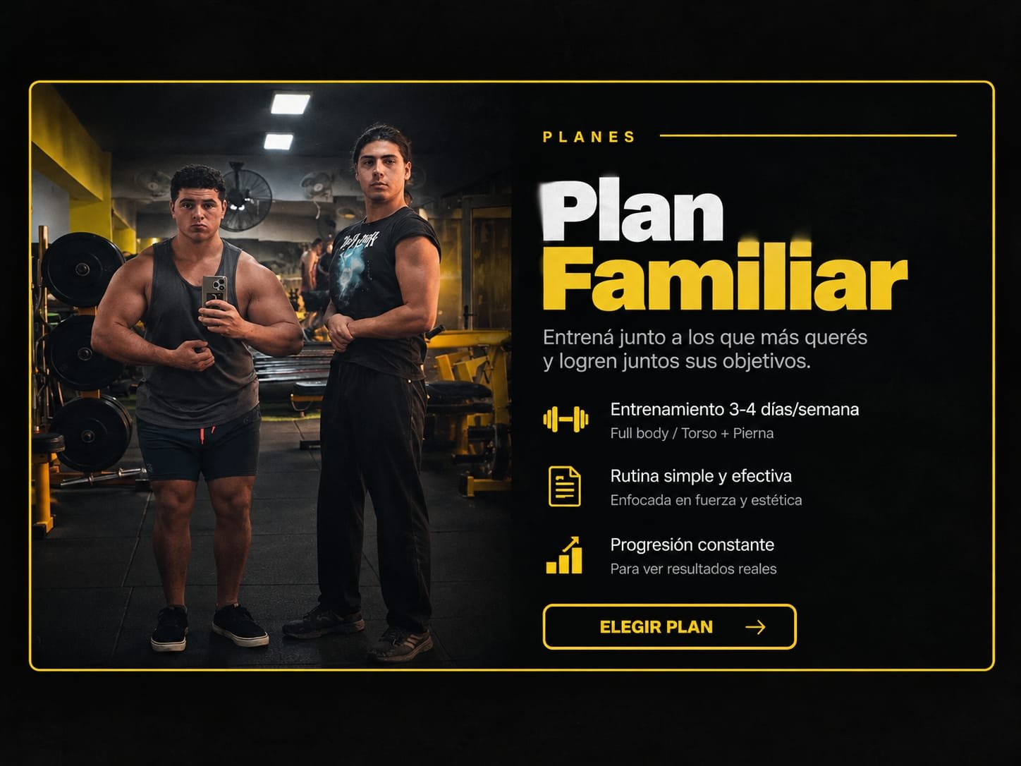 Entrenamiento personalizado del Plan Familiar